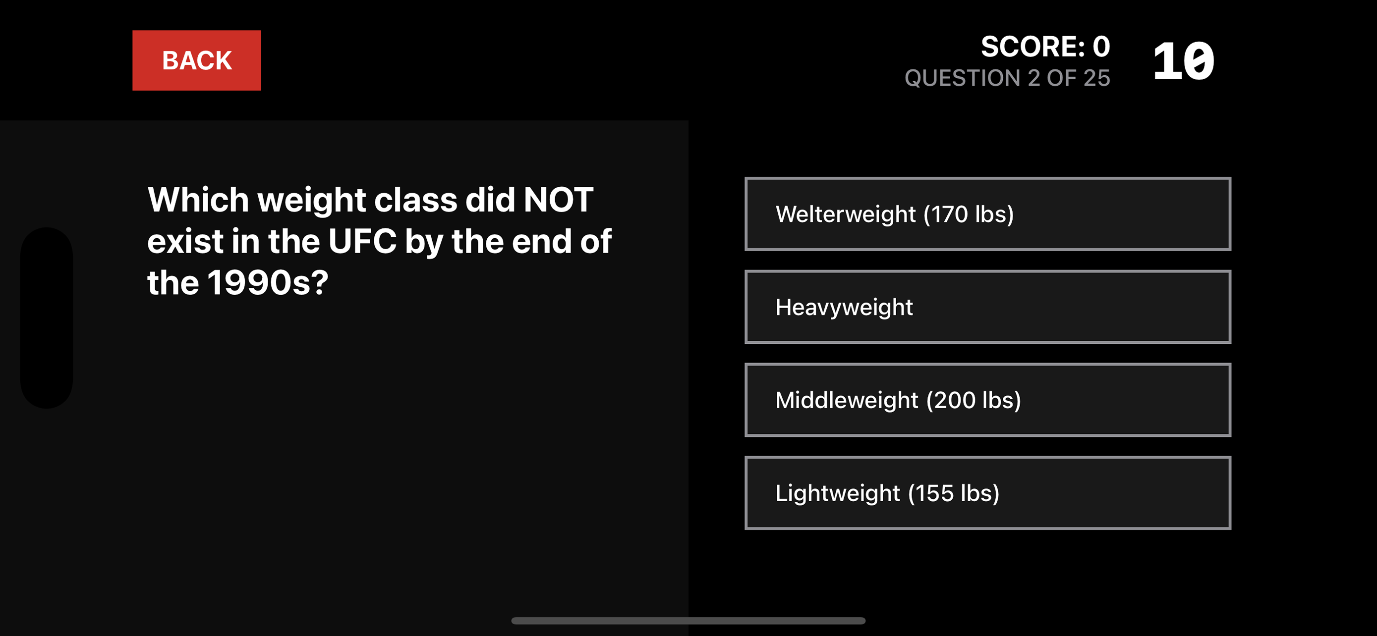 MMA Trivia Screenshot 3