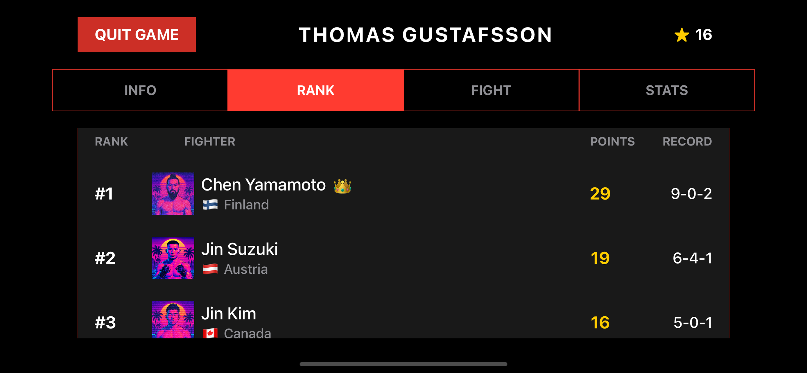 MMA Trivia Screenshot 8